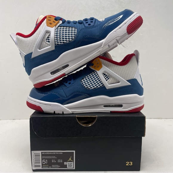 Nike Air Jordan 4 Retro GS “Messy Room/French Blue” 2023 - Picture 3 of 4